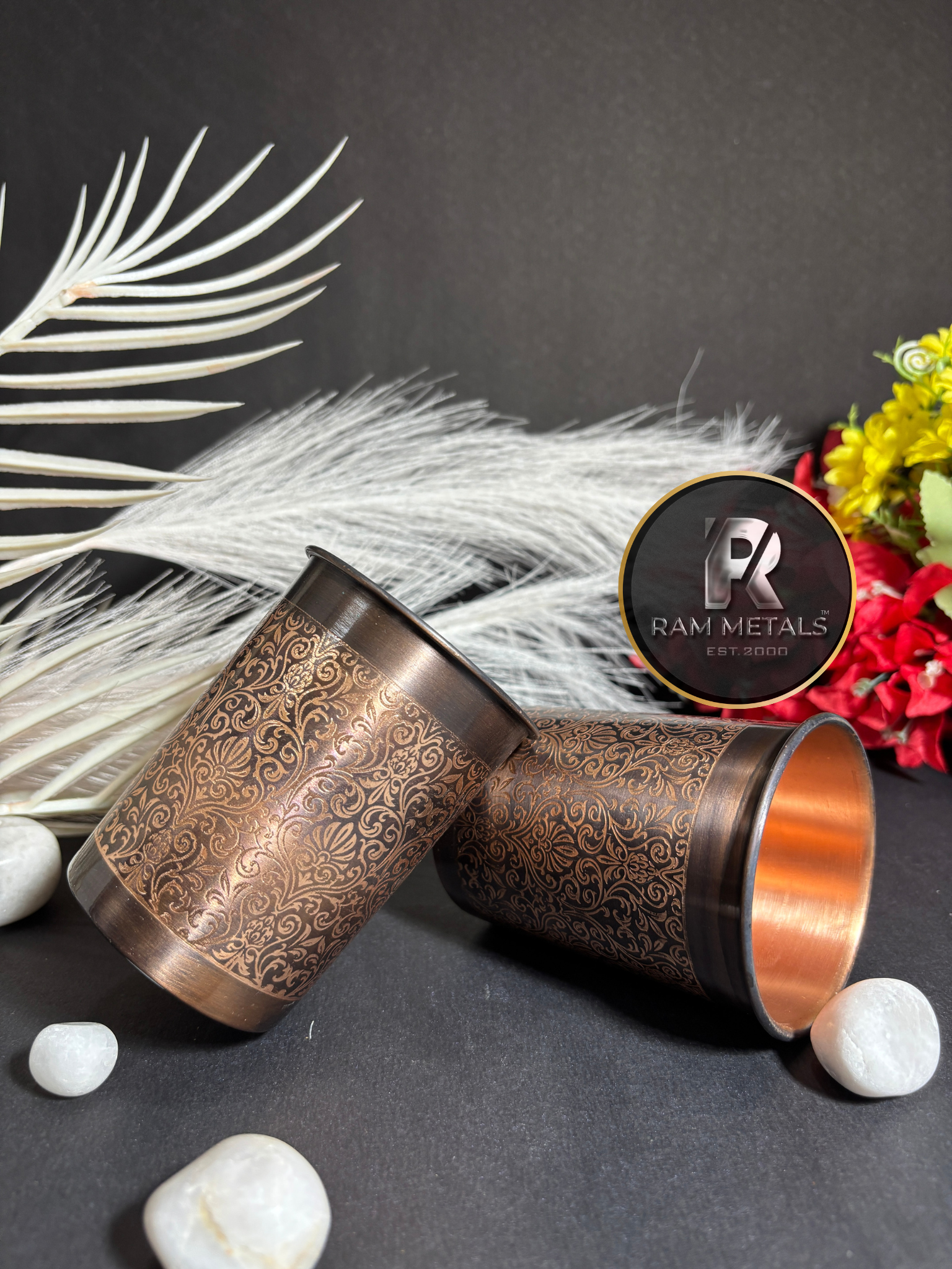 Premium Antique Copper Drinking Glass Manufacturer Supplier Wholesaler Exporter Retailer in India